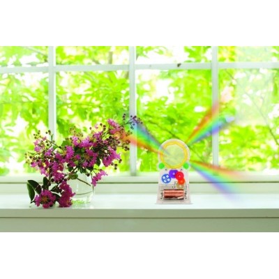Kikkerland Standing Solar Powered Rainbow Maker #1586 place in a sunny window  609456684958  311483558851